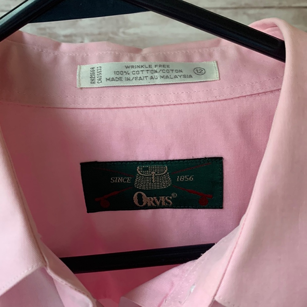 Orvis Pink Button Down Shirt